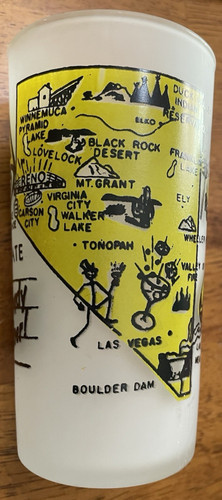Vintage frosted glass nevada - vintage,